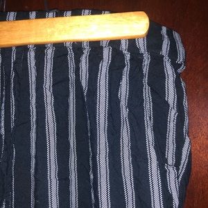 blue and white cute flowy pants